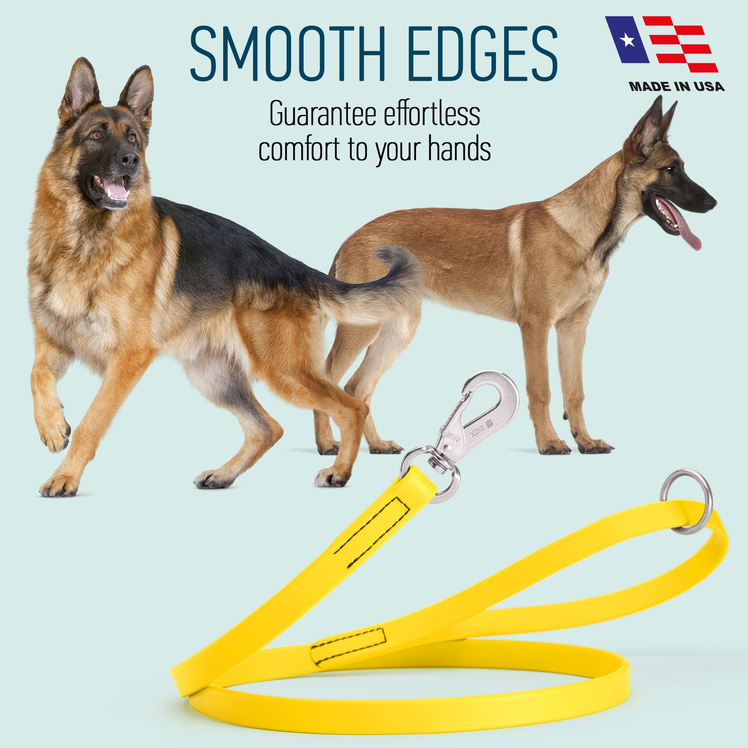 Viper Biothane Dog Leash with SPRENGER Stainless Steel Hook – 4 FT, 6 FT