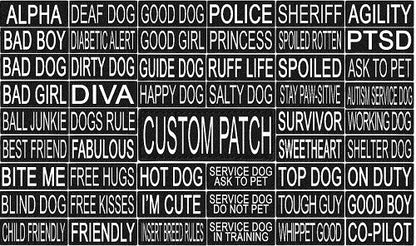 Dogline Personalized Removable Reflective Patches (Set of 2)