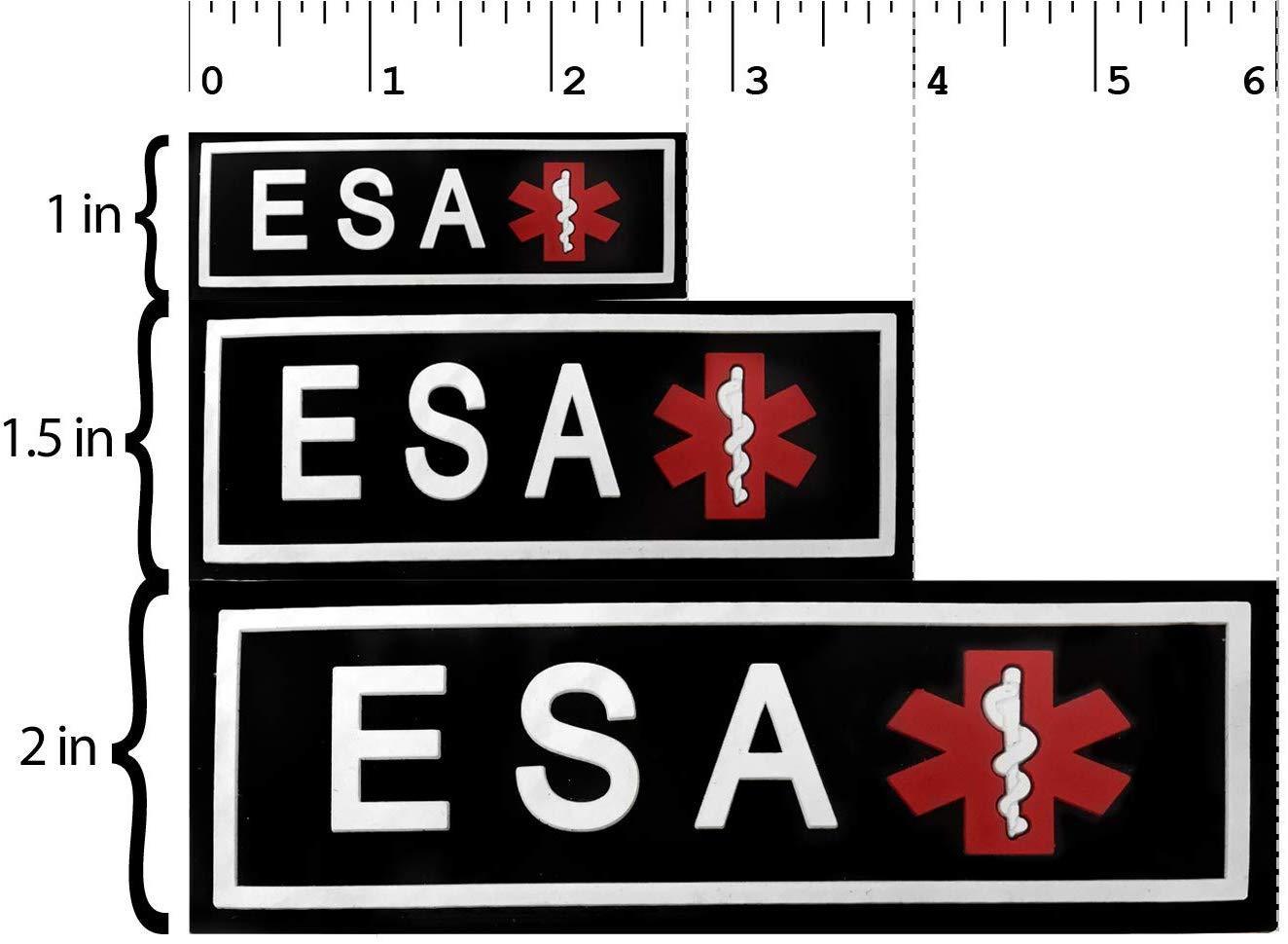 Dogline ESA Dog 3D Rubber Patches