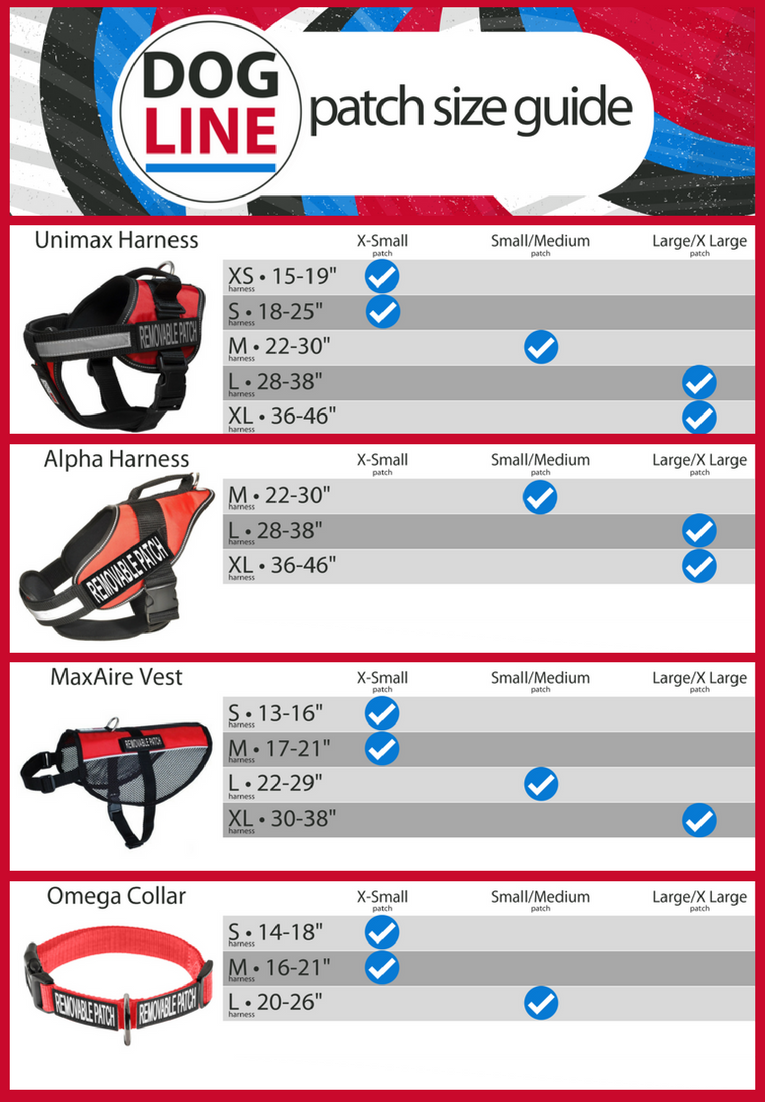 Dogline Removable Patches (XS)