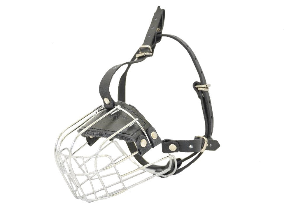 Viper Echo Leather Basket Dog Muzzle  Dog muzzle, Rhinestone dog collar,  Muzzle
