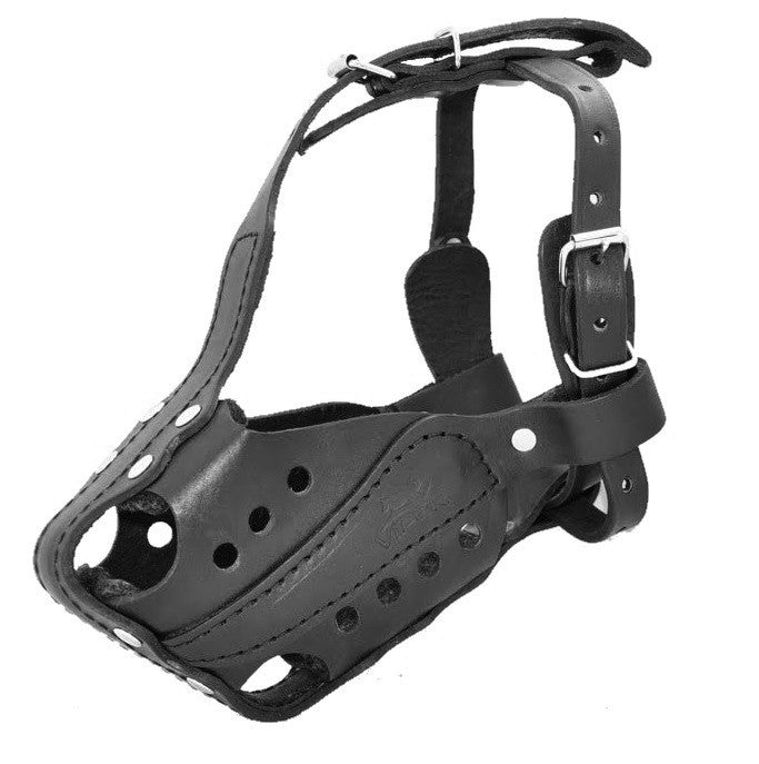 Viper Bravo Leather Agitation Muzzle with Quick Release Buckle