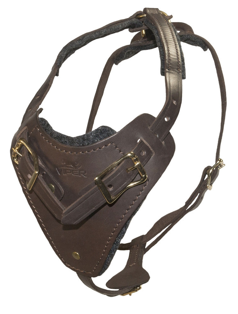 Viper Invader Leather Working Dog Harness